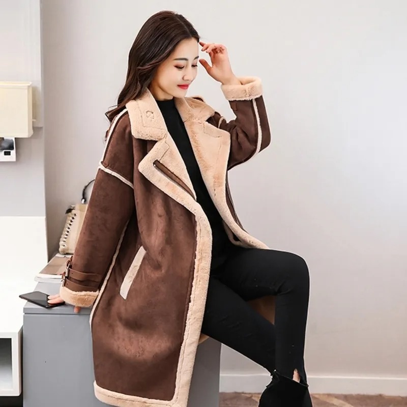 leather coat with fur